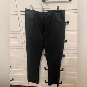 Halogen Cropped Vegan Leather Pants